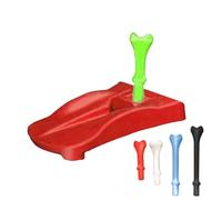 Base de golf en T, soporte para césped con 5 camisetas precortadas, para práctica de simulador de golf con material de polipropileno, accesorio de césped artificial para interiores y exteriores para