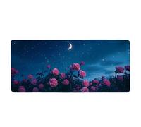 Base de Goma Antideslizante para Mouse extendido Nature Floral Gaming con Alfombrilla de ratón para portátil Cosida (Puedes Hacer tu Propio patrón en Cualquier diseño)