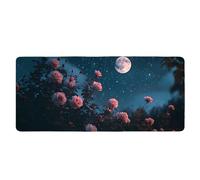 Base de Goma Antideslizante para Mouse extendido Nature Floral Gaming con Alfombrilla de ratón para portátil Cosida (Puedes Hacer tu Propio patrón en Cualquier diseño)