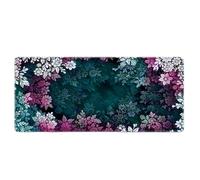 Base de Goma Antideslizante para Mouse extendido Nature Floral Gaming con Alfombrilla de ratón para portátil Cosida (Puedes Hacer tu Propio patrón en Cualquier diseño)