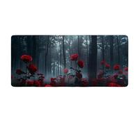 Base de Goma Antideslizante para Mouse extendido Nature Floral Gaming con Alfombrilla de ratón para portátil Cosida (Puedes Hacer tu Propio patrón en Cualquier diseño)