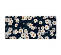 Base de Goma Antideslizante para Mouse extendido Nature Floral Gaming con Alfombrilla de ratón para portátil Cosida (Puedes Hacer tu Propio patrón en Cualquier diseño)