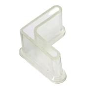 Base De Goma Tipo L, Almohadilla Antideslizante for Pies, Barra Ángulo Ranurado, Triangulares, Estante, Cubierta Protectora for Cama Hierro, 2/4/8/10 Uds(40x40x4mm-Clear,10Pcs)