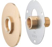 Base de Grifo de Jardín de Latón Bruto Universal | Compatible con Grifos Decorativos Estándar | Soporte Robusto para Instalación Exterior o en Fuente | AROZ