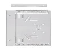 Base de guía de bordes de máquina de mármol, plataforma de trabajo estable de 28 x 25 cm, acrílico, sin taladro, precisión de instalación para soporte estable, herramienta de renovación del hogar