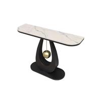 Base de imitación mármol,con soporte metálico detrás del sofá;Moderna mesa auxiliar consola para sofá estructura metal,Ideal para recibidor, sala estar y dormitorio(B,80*30*80cm/31.5*11.8*31.5in)