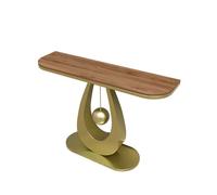 Base de imitación mármol,con soporte metálico detrás del sofá;Moderna mesa auxiliar consola para sofá estructura metal,Ideal para recibidor, sala estar y dormitorio(N,80*30*80cm/31.5*11.8*31.5in)