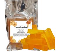 Base de Jabón de Miel Derretible y Vertible de 8.82 oz, Jabón Artesanal DIY, Base de Jabón de Glicerina Premium Hidratante para Hacer Jabón, Uso con Suministros para Hacer Jabón, 1 Bolsa de 250g