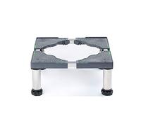Base de la lavadora, soporte para electrodomésticos ajustable con 4/8/12 patas, longitud 45-70 cm, múltiples alturas, acero inoxidable (4 patas, 19)