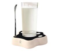 Base de la taza de café autoinmune, base de licuadora de mosquito de café | Mezclador automático de base recargable | Versátiles utensilios de cocina con cuchara de café para tazas, tazas de café