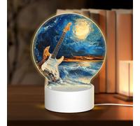 Base de lámpara LED nocturna 3D, lámparas de amor acrílicas, lámpara de noche instrumental, lámpara de noche LED, lámpara de mesa acrílica, día de San Valentín, Acción de Gracias, cumpleaños, regalos