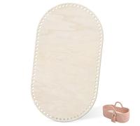 Base de Madera con agujeros de 10 mm para Ganchillo, Placa de Suelo de Madera para Cestas de ganchillo, cesta ovalada de DIY ganchillo de madera
