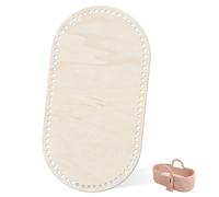 Base de Madera con agujeros de 12 mm para Ganchillo, Placa de Suelo de Madera para Cestas de ganchillo, cesta ovalada de DIY ganchillo de madera