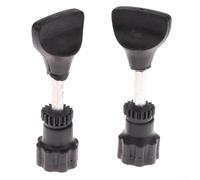 Base de madera para fresadora y recortadora, tornillo de engranaje eléctrico con construcción de metal y plástico, 7 cm, negro, paquete de 2