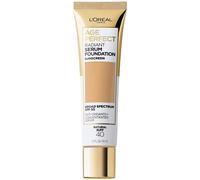 Base de maquillaje Age Perfect Radiant Serum de L'Or?al Paris con FPS 50 Natural Buff de 1 onza