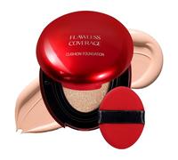 Base de maquillaje Air Cushion Foundation, cobertura completa, larga duración, base líquida para base de maquillaje suave e impecable, hidratante, resistente al agua, textura crema base, tono de piel