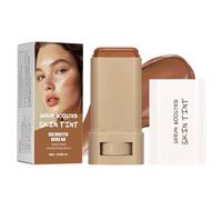 Base de maquillaje, bálsamo de tinta para la piel con suero, base de cobertura completa, base de maquillaje, base de maquillaje hidratante sólida, ligera y no grasa, acabado mate natural (03# marrón)