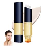 Base de Maquillaje Blanca, Base de Maquillaje Blanca en Barra 2 en 1, Corrector de Larga Duración y Refrescante, Cobertura Total, Apto para Todo Tipo de Piel (1 Unidad)