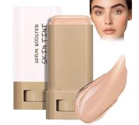 Base de maquillaje en barra Beauty Balm Serum Boosted Skin Tint, Splendor Serum Boosted Skin Tint Balm, Solid Tinted Moisturizing Serum Contour Stick Foundation Face Stick para mujeres (5#)