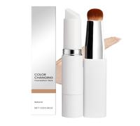 Base de Maquillaje en Barra Blanca Radiance Cover, Base Coreana V - Barra de Maquillaje Doble con Brocha Incorporada, Hidratante y Larga Duración, Portátil para Uso Diario (Bright)