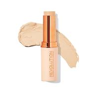 Base de maquillaje en barra Fast Base Stick de Makeup Revolution, contorno e iluminaci n, piel impecable y acabado mate F2 para tonos de piel cla