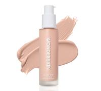 Base de Maquillaje en Suero Wonderskin Hyper Bond de 24H - Resistente al Agua, Sin Transferencia, Maquillaje de Larga Duración con Niacinamida y Ácido Hialurónico - Ligera, Acabado Natural (Haze)