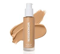Base de Maquillaje en Suero Wonderskin Hyper Bond de 24H - Resistente al Agua, Sin Transferencia, Maquillaje de Larga Duración con Niacinamida y Ácido Hialurónico - Ligera, Acabado Natural (Bliss)