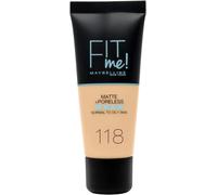 Base de maquillaje Fit Me Matte Afina Poros nº 118 Light Beige de Maybelline