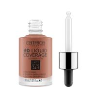 Base de maquillaje l?quida HD de Catrice, cobertura alta y natural, vegana y libre de crueldad animal (095 caoba oscuro)