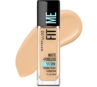 Base de maquillaje l quida sin aceite Fit Me Matte + Poreless de Maybelline, color nude c lido, 1 unidad (el empaque puede variar)