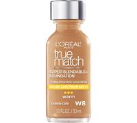Base de maquillaje l quida True Match Super-Blendable de L'Or al Paris, crema caf W8, 1 onza l quida, 1 unidad