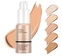 Base de Maquillaje Líquida, 30 ml Liquid Foundation, Base de maquillaje hidratante, corrector de control de aceite mate líquido, Crema impecable suave Larga lasting (104 Buff Beige)