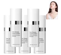 Base de maquillaje líquida que cambia de color, corrector y prebase, multifuncional para pieles grasas, mixtas, secas y maduras, ideal para citas, fitness, viajes y deportes.
