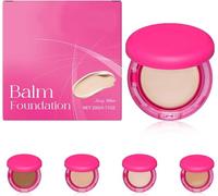 Base de maquillaje Peptide Bounce Balm, base de maquillaje hidratante, bálsamo de maquillaje antiedad, maquillaje en polvo de cobertura media modulable para todo tipo de piel