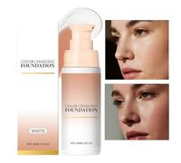 Base de Maquillaje que Cambia con la Piel Madura | Base de Cobertura Total y Correctora Facial | Crema Hidratante de 30ml Nutritiva e Iluminadora para Piel Sensible de Uso Diario