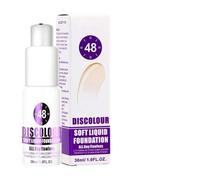 Base de Maquillaje que Cambia de Color | 30 ml Base Cosmética Correctora Iluminadora Resistente al Agua | Maquillaje Efecto Color Cambiante | para Rostro Mujeres Cuerpo Belleza Cutis Chica