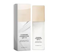 Base de maquillaje que cambia de color, 30 ml de base líquida para la cara, corrector facial para mujeres y niñas, base corporal