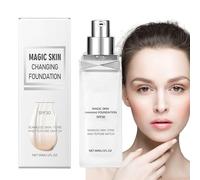 Base De Maquillaje Que Cambia De Color - Base Ajustable Al Tonos - Crema Correctora De Tono Con Cobertura SPF 30 Efecto Glow Y Antiedad Para Mujeres
