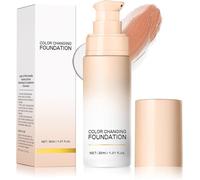 Base de maquillaje que cambia de color, base correctora impecable para todo el día, resistente al agua, hidratante de larga duración y con control de grasa