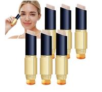 Base de maquillaje que cambia de color con pincel integrado, maquillaje hidratante y aclarador, base de cobertura completa para una piel impecable, base de maquillaje de larga duración (Nature 6