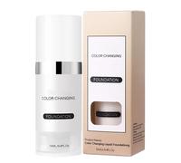 Base De Maquillaje Que Cambia De Color - Corrector Facial Hidratante - Base Líquida Ligera Con Acabado Radiante Para Piel Y Sensible Para Deporte Cita O Viaje