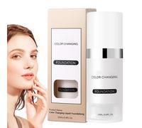 Base De Maquillaje Que Cambia De Color - Corrector Para Piel Madura | Base Líquida Ligera Con Acabado Radiante Para Piel Y Sensible Para Deporte Cita O Viaje