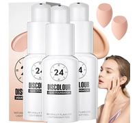 Base De Maquillaje Que Cambia De Color, Corrector Para Piel Madura, Espectro Hidratante Que Cambia De Color: Consigue Una Piel Impecable (3 Frascos)