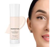 Base de maquillaje que cambia de color para pieles maduras - Cosméticos de alta opacidad, para mujeres, mujeres, madres, esposas, para viajes, escenarios, vida cotidiana, trabajo, eventos, sesiones de