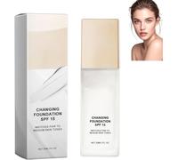Base de maquillaje que cambia de color para pieles maduras - Maquillaje de tono de piel - Base de maquillaje facial - Con SPF 15