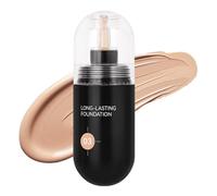 Base de maquillaje y corrector de maquillaje de cobertura completa, 24 horas, ligera, mate, base líquida sin poros, fórmula de control de aceite, adecuada para todo tipo de pieles, mujeres