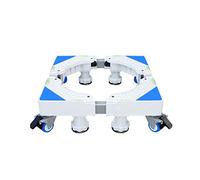 Base de máquina ajustable con ruedas reforzadas para frigorífico/congelador 40-68 cm de largo/ancho, ideal para lavadora, aire acondicionado, enfriador de vino, incluye 4 rodillos.