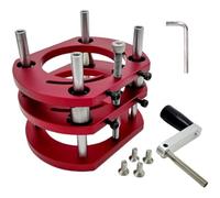 Base de mesa de enrutador de precisión para la carpintería con 4 sistemas de sujeción para manivela y recortadora compacta
