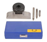 Base de micrómetro de profundidad Soporte de indicador de dial de profundidad de acero inoxidable endurecido con varillas de extensión de 3 piezas para una medición de profundidad (63 * 17mm)