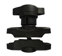 Base de montaje con abrazadera de bola - Herramienta de absorción de impactos, manillar Soporte de metal de múltiples ejes Tubo de dirección Compatible con cámara de acción Soporte para teléfono intel